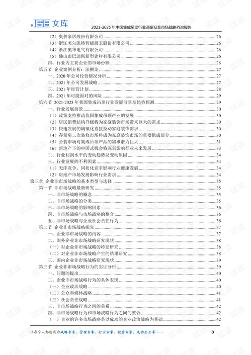 2021-2025年中國集成吊頂行業(yè)市場調(diào)研與非市場戰(zhàn)略分析報告